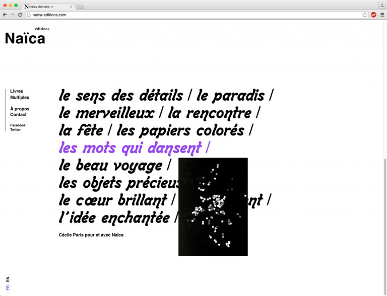 Na&iuml;ca &eacute;ditions &mdash; website